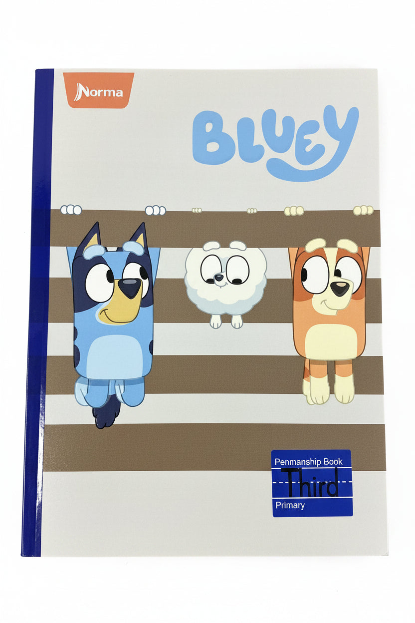 Libreta Caligrafia Primaria Bluey 3er 160 PG