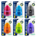 BAZIC Connor Dual Hole Sharpener w/ Receptacle + Eraser