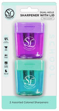 Pencil Sharpener W Lid | 2ct | Asst