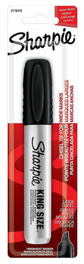 Sharpie King Size Permanent Markers Chisel Tip Black