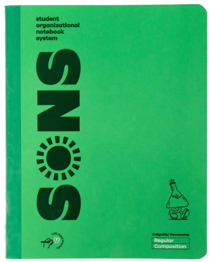 Libreta de Composición Regular Verde 200 PG