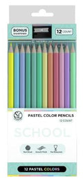 Pastel Color Pencil W Sharpner | 12ct
