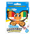 Color Broad Line Jumbo Washable | Markers | Pqt 8