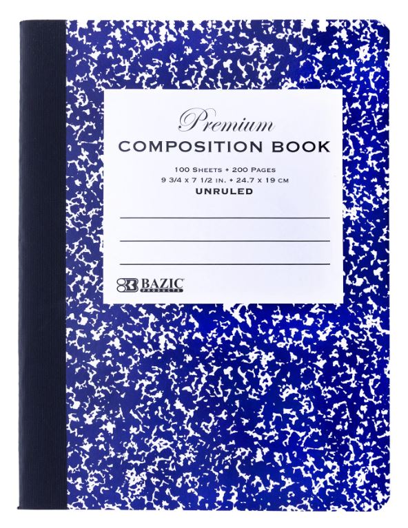 Libreta Marble Composition Assorted Color 200 PG