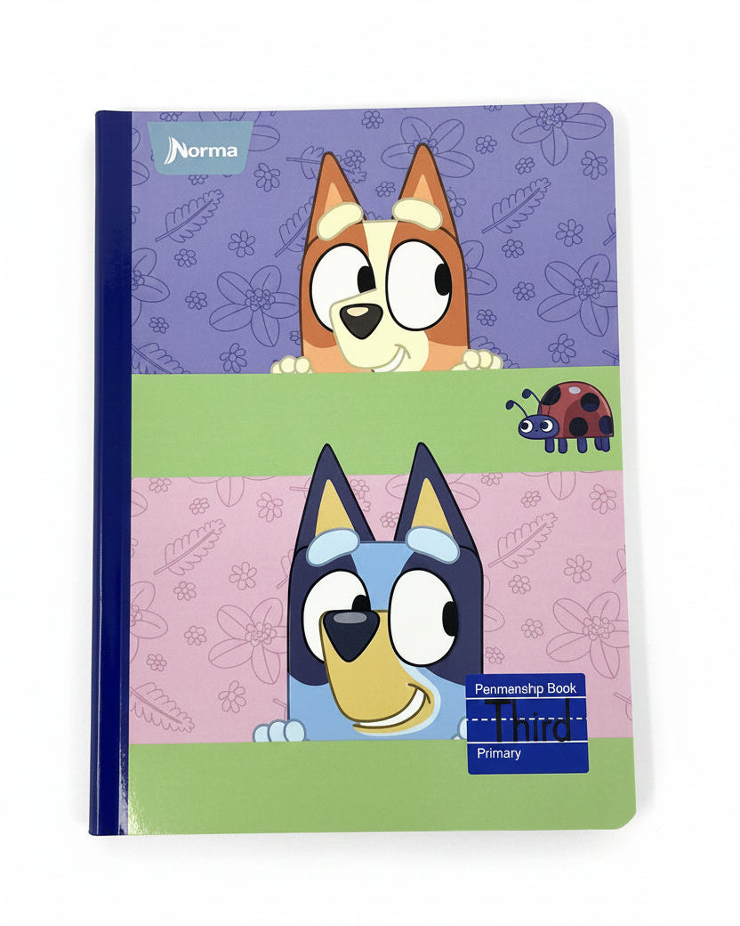 Libreta Caligrafia Primaria Bluey 3er 160 PG