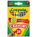 CRAYOLA CRAYONS ASSORTED COLORS PQ.24
