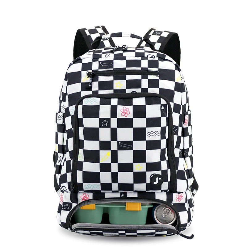 Packmate 2 in 1 Backpack With Built-in Lunch Bag | Icon Checkers