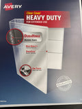 HEAVY DUTY VIEW 1/2" WHITE BINDER