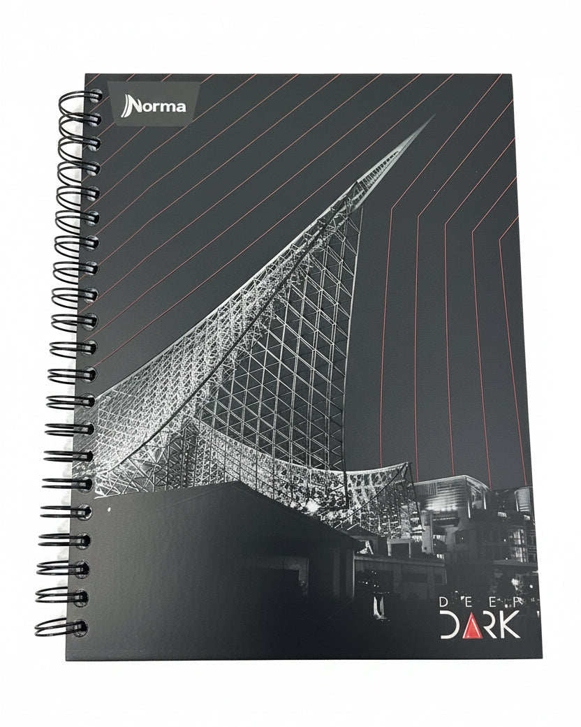 Libreta Argollada Deep Dark Gde 10 Sub. Durabook 400 PG