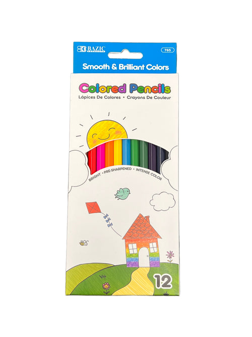12 COLORED PENCILS