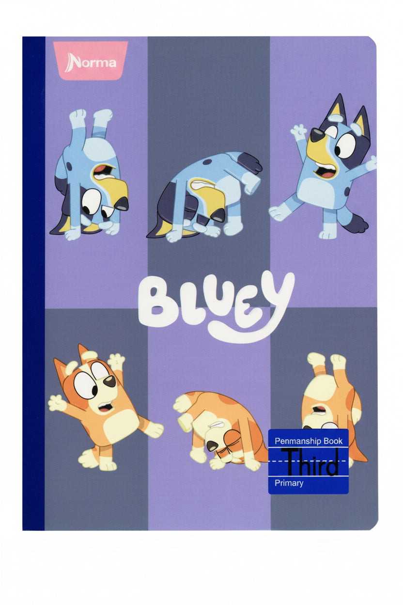 Libreta Caligrafia Primaria Bluey 3er 160 PG