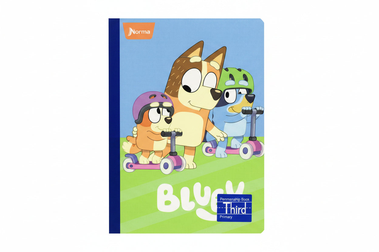 Libreta Caligrafia Primaria Bluey 3er 160 PG