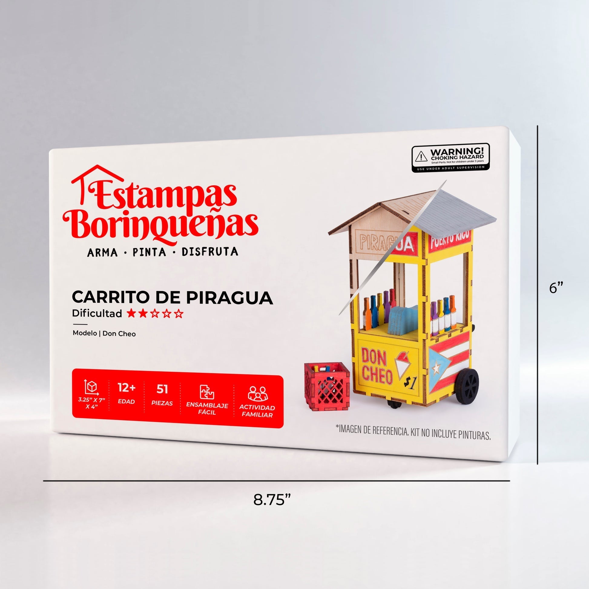 Carrito de Piragua - El Piraguero Kit 51 PCS