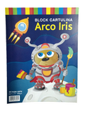 BLOCK CARTULINA ARCO IRIS 24 HOJAS 180GRM